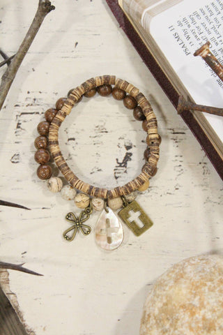 The Promised Land Cross Bracelet Set