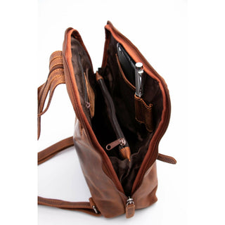 Leather Backpack Claire GW658816: Brown