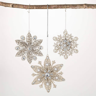 SNOWFLAKE ORNAMENT SET OF 3