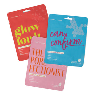 Lemon Lavender Sheet Dreams Face Masks Open Stock