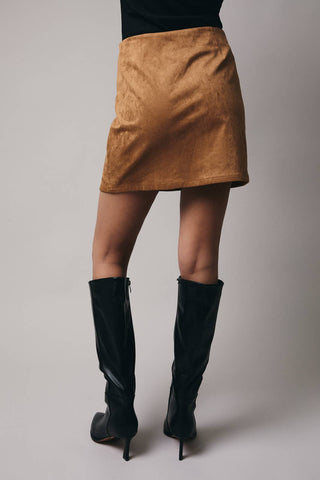 SUEDE MINI SKIRT