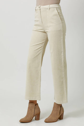 60879 Washed Corduroy Trousers: Sand / Large