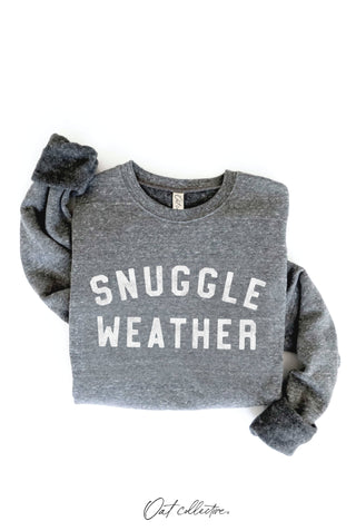 SNUGGLE WEATHER Graphic Sweatshirt   : TAN / L