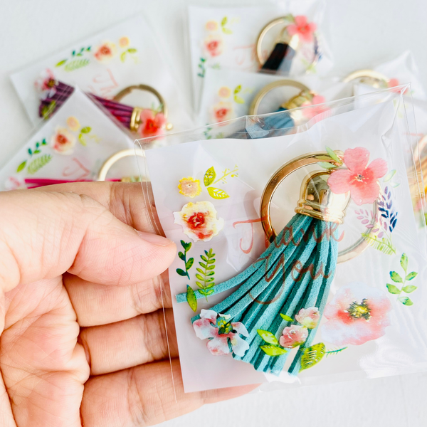 Thank You Gifts - Mini Tassel Keychain: Assorted