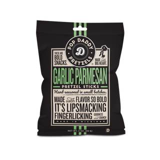 Pop Daddy – Garlic Parmesan Seasoned Pretzels 3.0oz