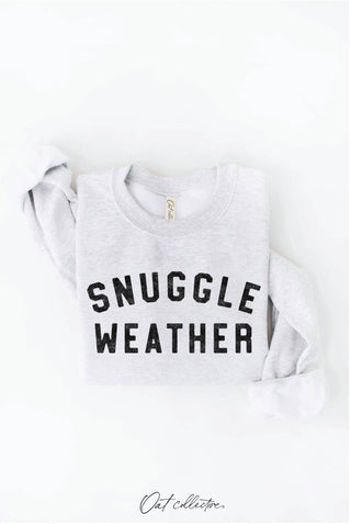 SNUGGLE WEATHER Graphic Sweatshirt   : TAN / L