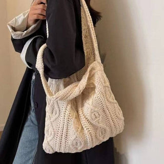 Crochet Tote Bag Beach Knitting Bag