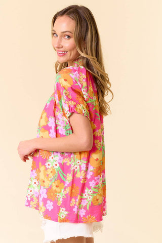Spring into Summer floral Blouse