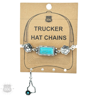 Trucker hat chain 806-THC100: Turquoise