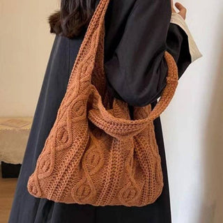 Crochet Tote Bag Beach Knitting Bag