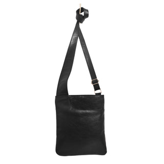 Athena Handcrafted Leather Crossbody Bags: Black