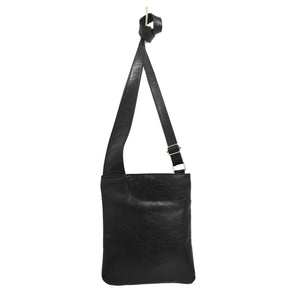 Athena Handcrafted Leather Crossbody Bags: Black