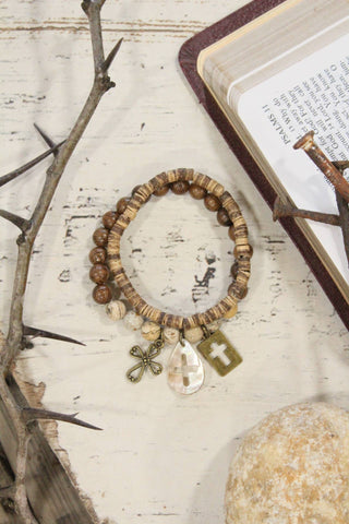 The Promised Land Cross Bracelet Set