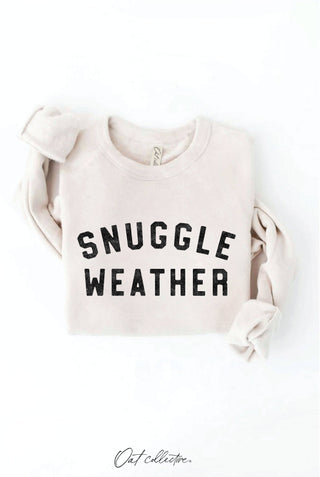 SNUGGLE WEATHER Graphic Sweatshirt   : TAN / L