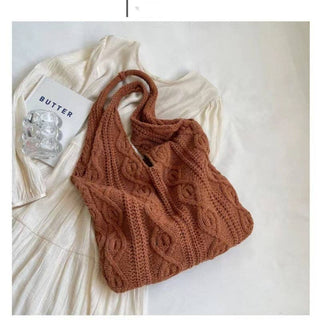 Crochet Tote Bag Beach Knitting Bag