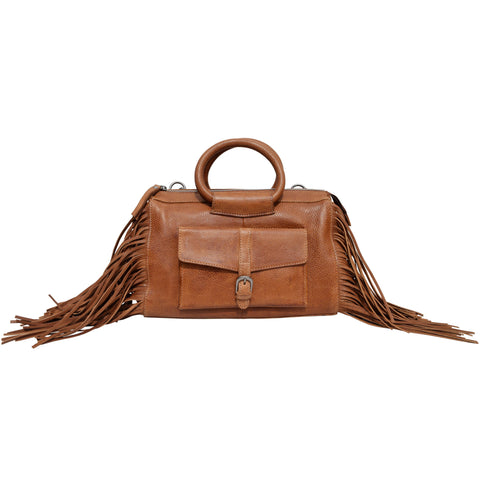 Frisco Handcrafted Leather Crossbody Bags: Cognac