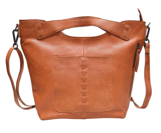 Nala Handcrafted Leather Tote/Crossbody Bags: Hazel