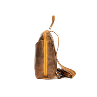 Leather Backpack Claire GW658816: Brown