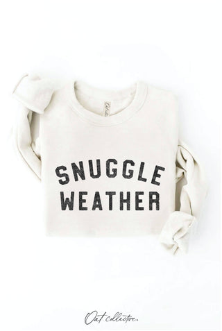 SNUGGLE WEATHER Graphic Sweatshirt   : TAN / S