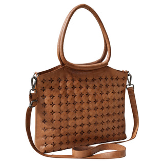 Starstruck Handcrafted  Leather Tote Bags: Cognac