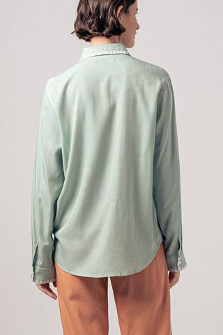 Silky Scalloped Shirt