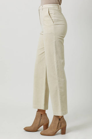 60879 Washed Corduroy Trousers: Sand / Large