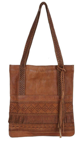 Willow Handcrafted Leather Tote Bags: Tan