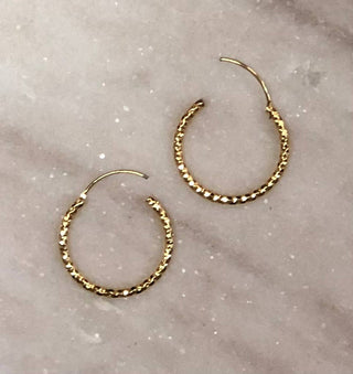 20MM 24kt Gold Plated Hoops