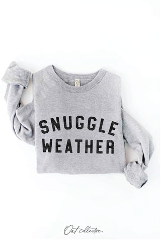 SNUGGLE WEATHER Graphic Sweatshirt   : TAN / S