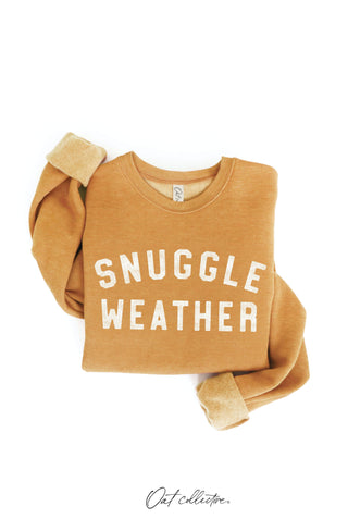 SNUGGLE WEATHER Graphic Sweatshirt   : TAN / L