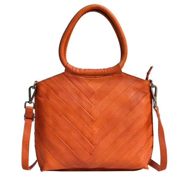 Dalton Handcrafted Leather Tote Bag - Select Colors on Sale!: Cognac