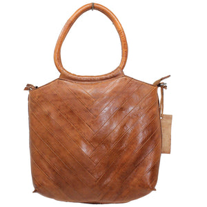 Dalton Handcrafted Leather Tote Bag - Select Colors on Sale!: Cognac