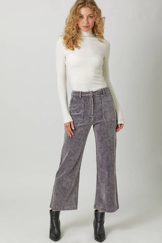 60879 Washed Corduroy Trousers: Sand / Large