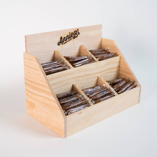 Wooden Caramel Display for Bulk Caramel - Handmade in USA!: 4 Pocket Display