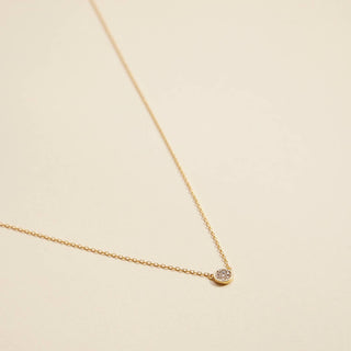 Small Circle Charm Gold Dip Short Necklace: Gold / One / 4DN18004