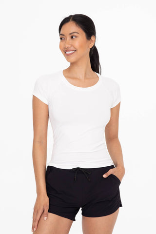 Seamless Perforated Tee: WHITE / S:M:L (2:2:2)