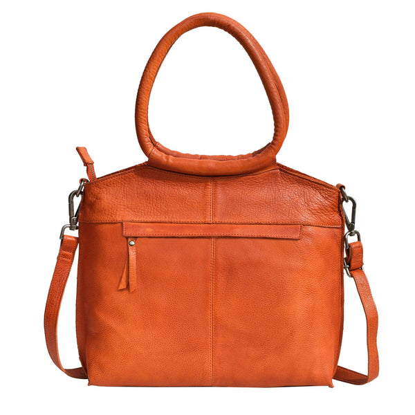 Dalton Handcrafted Leather Tote Bag - Select Colors on Sale!: Cognac