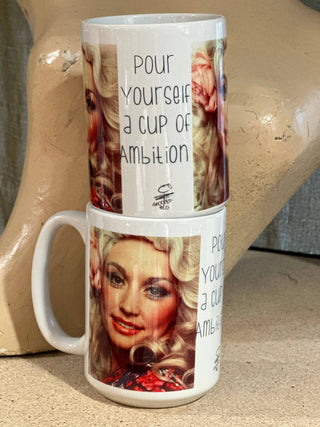 Ambition Glam Dolly 15oz Ceramic Coffee Mug