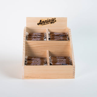 Wooden Caramel Display for Bulk Caramel - Handmade in USA!: 4 Pocket Display