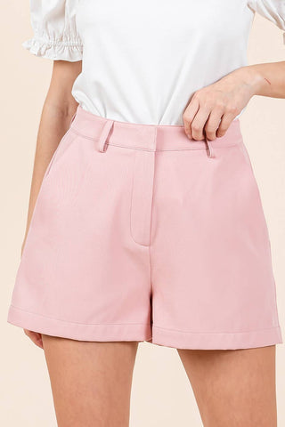 H70514A-TAILORED SHORTS: M / WHITE