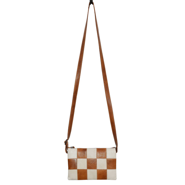 Sadie Handcrafted Leather Crossbody Bags: Oat Patch