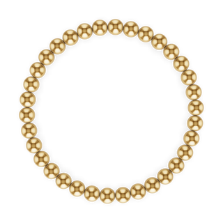 5MM Gold Ball Bracelet: Gold / 7.5"