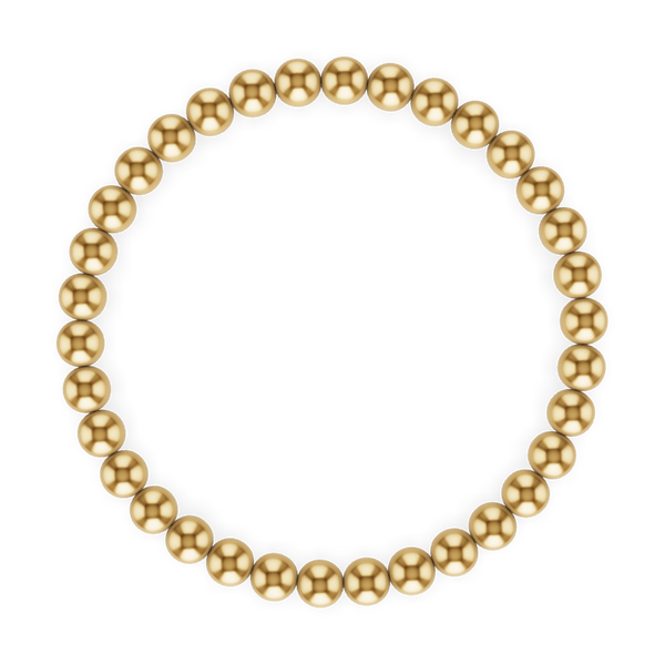 5MM Gold Ball Bracelet: Gold / 7.5"