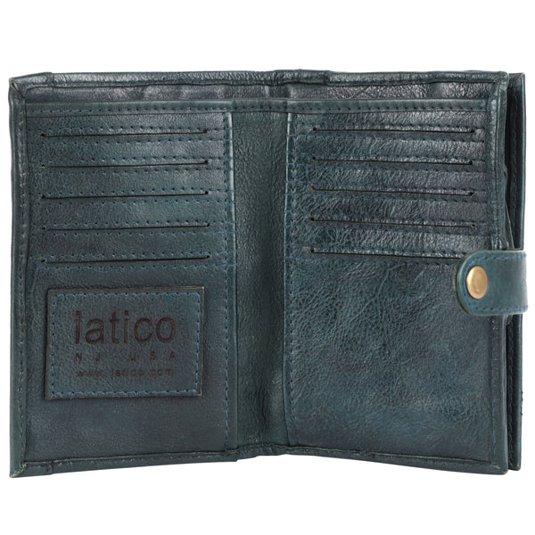 Woodstock Handcrafted Leather Wallet: Beige