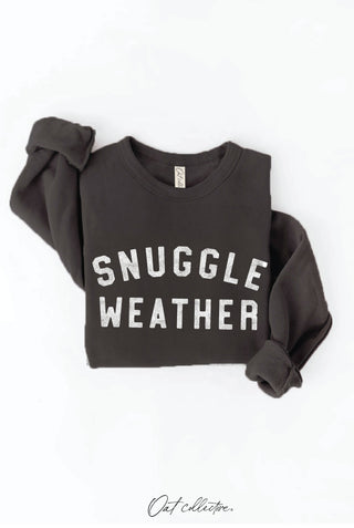 SNUGGLE WEATHER Graphic Sweatshirt   : TAN / L