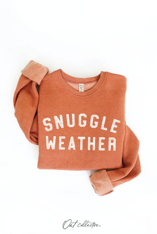 SNUGGLE WEATHER Graphic Sweatshirt   : TAN / S