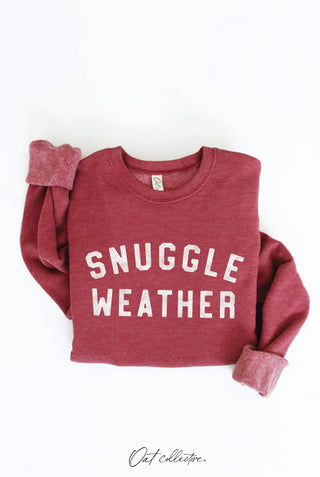 SNUGGLE WEATHER Graphic Sweatshirt   : TAN / S