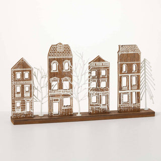 WOOD TABLETOP VILLAGE DECOR