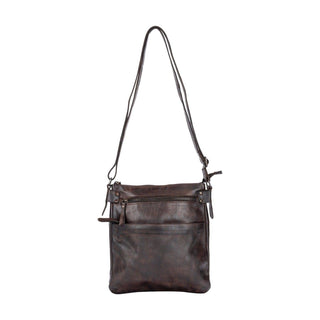 Leather Shoulder Bag Robbie GW6851: Brown