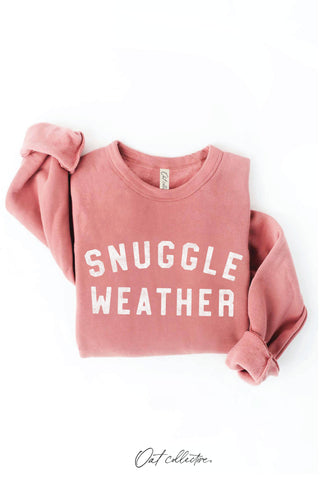 SNUGGLE WEATHER Graphic Sweatshirt   : TAN / L